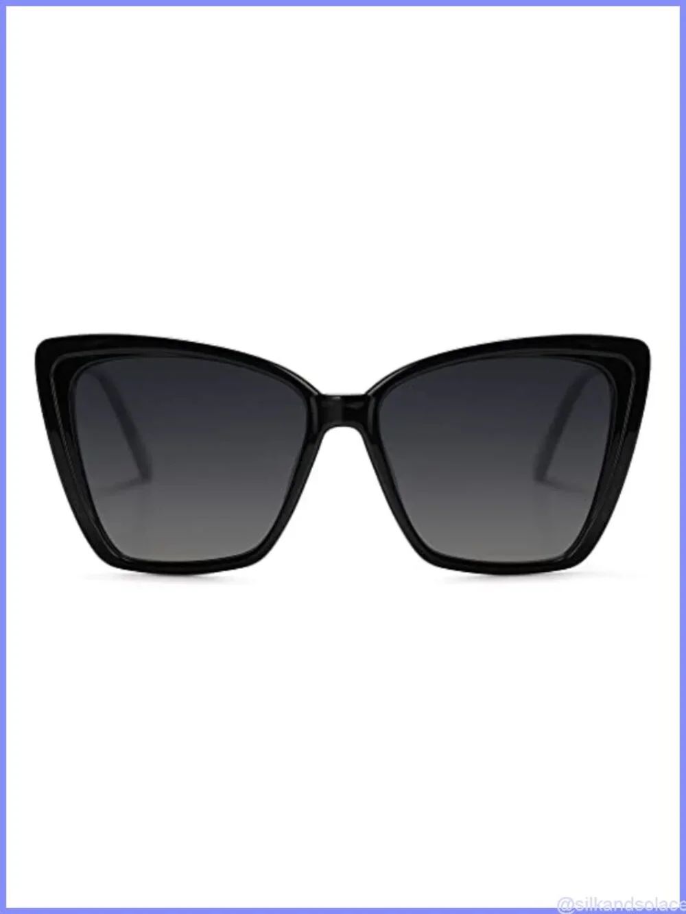 Polarized Oversized Square Cat Eye Sunglasses UV Protection